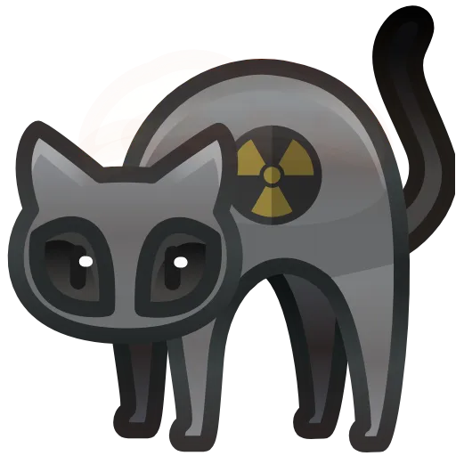 Стикер 44 Scared Cat