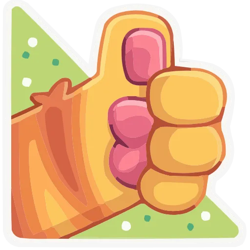 👍 Эмодзи «Лапки-царапки» для Telegram