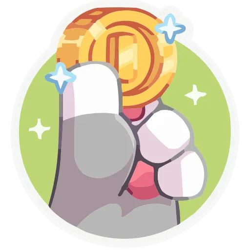 🪙 Эмодзи «Лапки-царапки» для Telegram