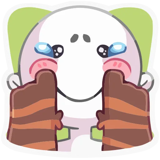 ☹️ Эмодзи «Лапки-царапки» для Telegram