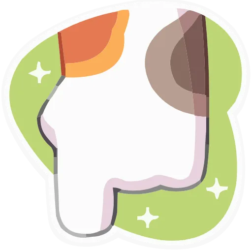 👇 Эмодзи «Лапки-царапки» для Telegram
