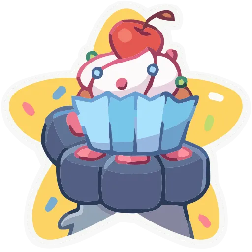 🍰 Эмодзи «Лапки-царапки» для Telegram