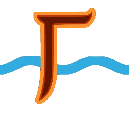 🤩 Эмодзи «Буквы на фоне морской волны» для Telegram