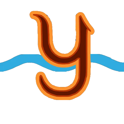 🤩 Эмодзи «Буквы на фоне морской волны» для Telegram