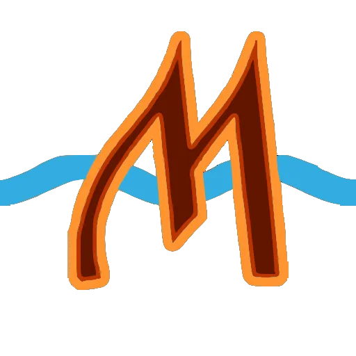 🤩 Эмодзи «Буквы на фоне морской волны» для Telegram