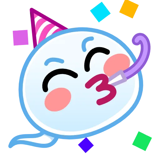 Стикер 13 Semen Emoji