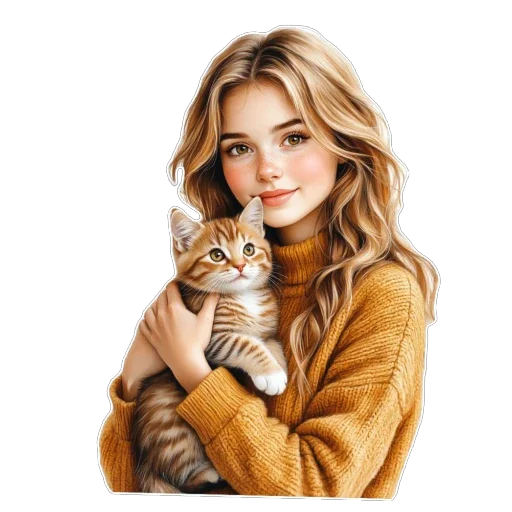 🐱 Стикер «Семья» для Telegram