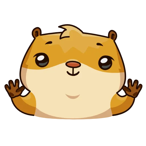 Стикер 4 Senya Hamster