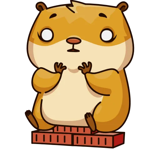 Стикер 6 Senya Hamster