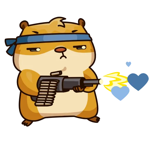 Стикер 7 Senya Hamster