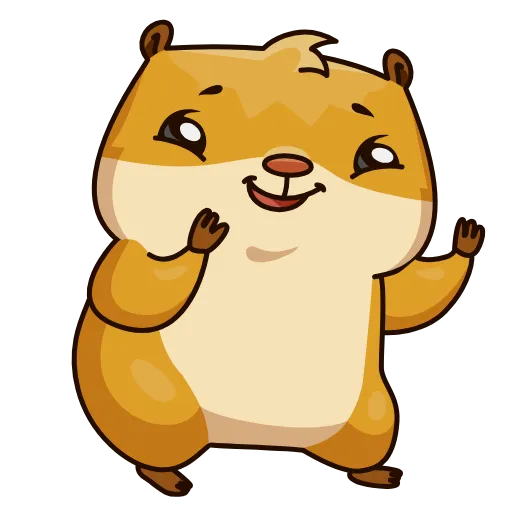 Стикер 10 Senya Hamster