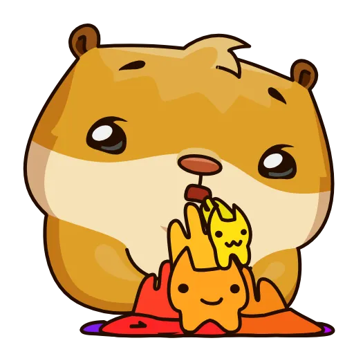 Стикер 21 Senya Hamster