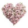 Стикер 17 Цветочные Сердца