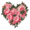 Стикер 29 Цветочные Сердца
