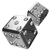 🤩 Эмодзи «Металлические буквы и иконки» для Telegram