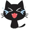 Стикер 19 Shadow Cat - черный котик