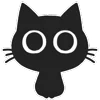 Стикер 4 Shadow Cat - черный котик