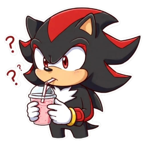 🍹 Стикер «Shadow the chibi» для Telegram