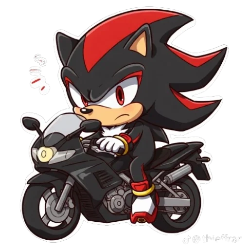 🏍 Стикер «Shadow the chibi» для Telegram