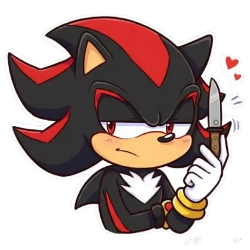 😏 Стикер «Shadow the chibi» для Telegram
