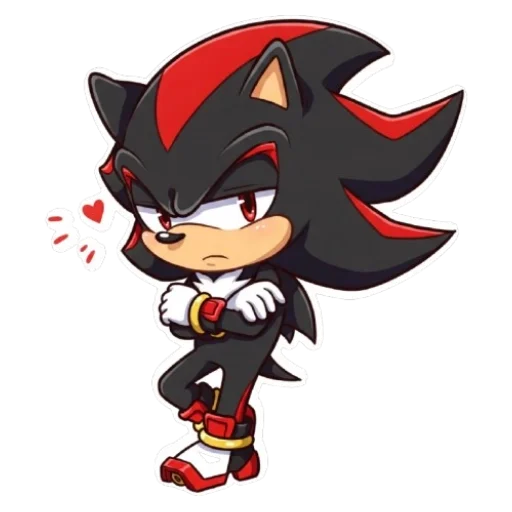 😕 Стикер «Shadow the chibi» для Telegram