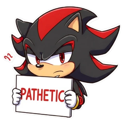 🙄 Стикер «Shadow the chibi» для Telegram
