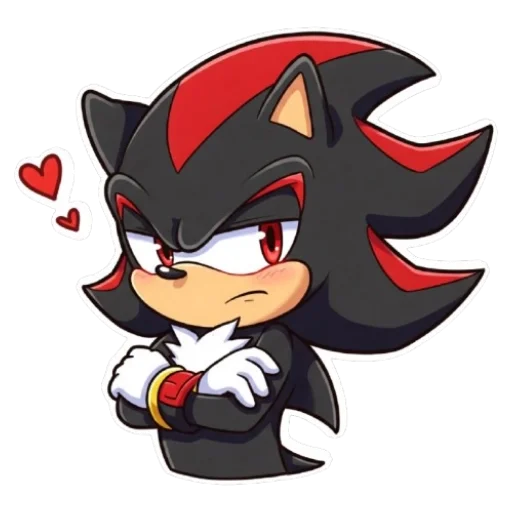 ❤ Стикер «Shadow the chibi» для Telegram