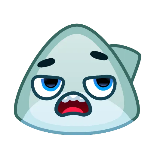 Стикер 58 Shark Emoji