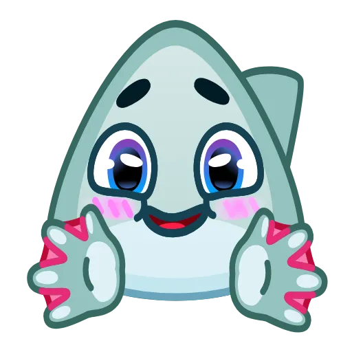 Стикер 57 Shark Emoji