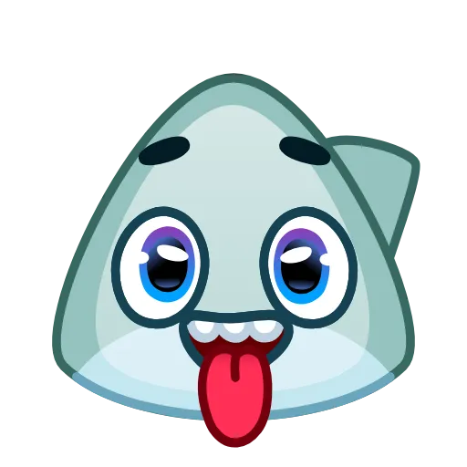 Стикер 44 Shark Emoji