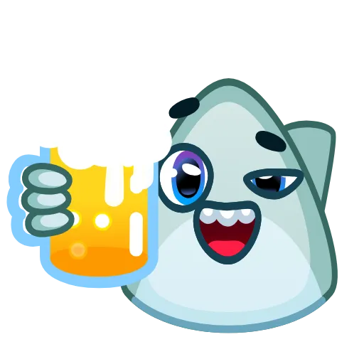 Стикер 60 Shark Emoji