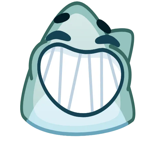 Стикер 41 Shark Emoji