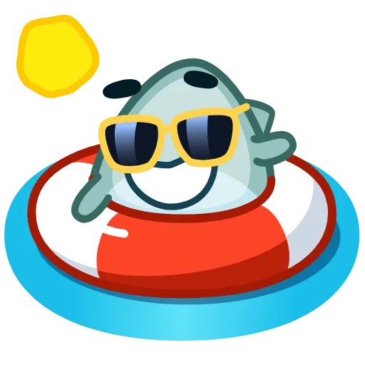 Стикер 39 Shark Emoji
