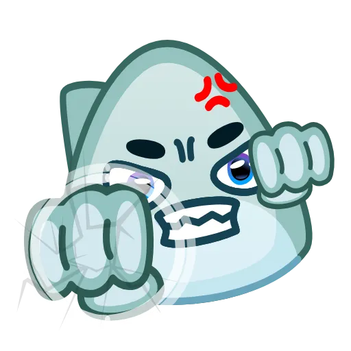 Стикер 13 Shark Emoji