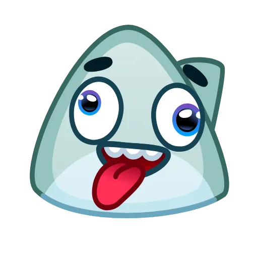 Стикер 6 Shark Emoji