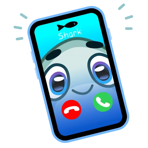 Стикер 33 Shark Emoji