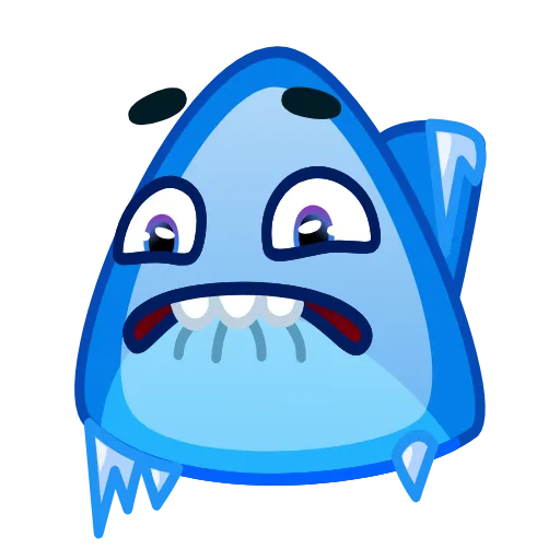 Стикер 16 Shark Emoji