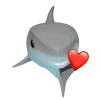 Стикер 21 Shark Memoji