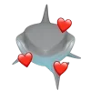 Стикер 20 Shark Memoji
