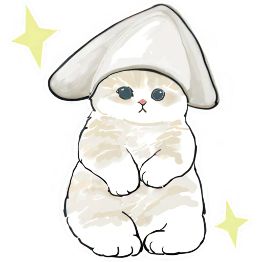 🦑 Стикер «Акула и котята» для Telegram