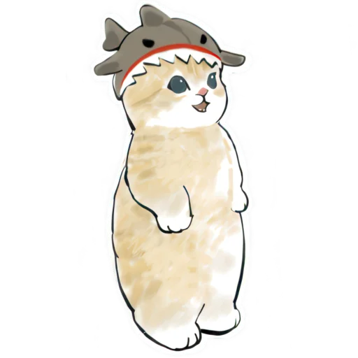 😃 Стикер «Акула и котята» для Telegram