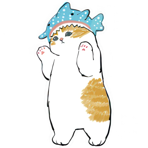 ☺️ Стикер «Акула и котята» для Telegram