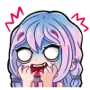 Стикер 51 Sharky emoji