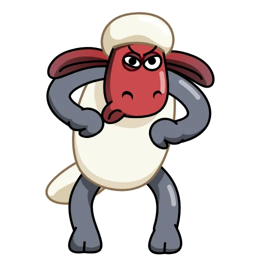😡 Эмодзи «Shaun» для Telegram