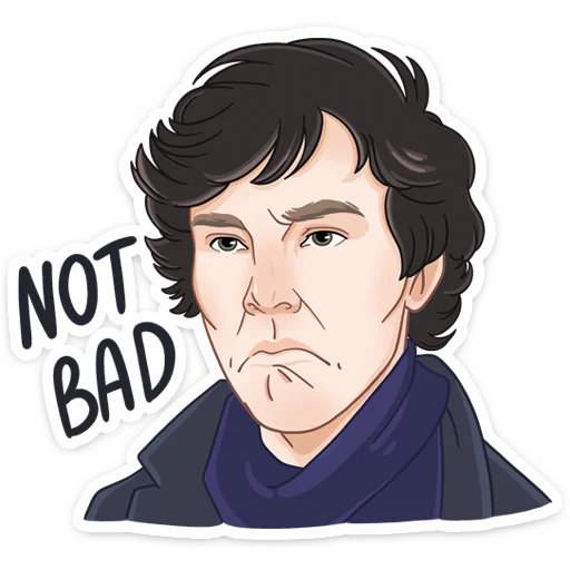 👍 Стикер «Встречайте набор для фанатов Шерлока» для Telegram