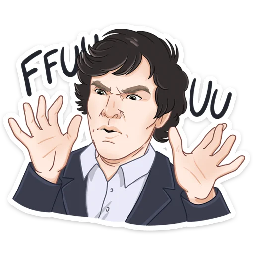 💩 Стикер «Встречайте набор для фанатов Шерлока» для Telegram