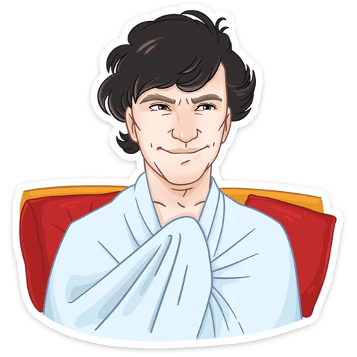 😄 Стикер «Встречайте набор для фанатов Шерлока» для Telegram