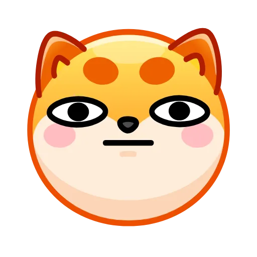 Стикер 21 Shiba Inu Emoji