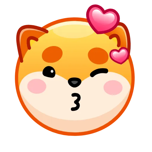 Стикер 32 Shiba Inu Emoji