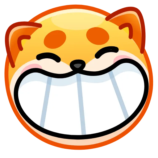 Стикер 8 Shiba Inu Emoji